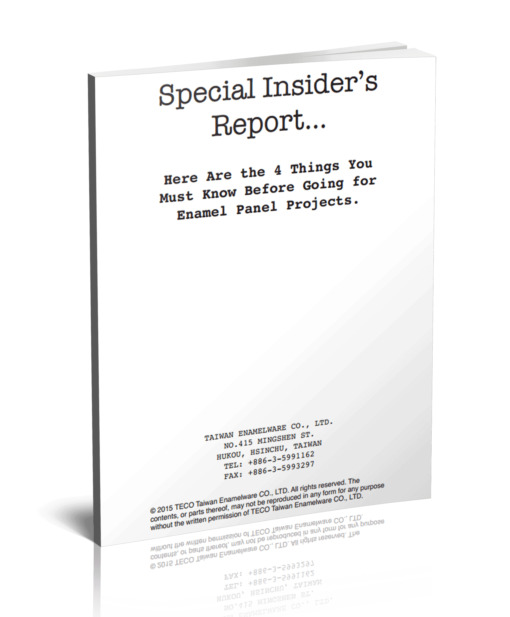 TECO Special Insider's Report Cover Image