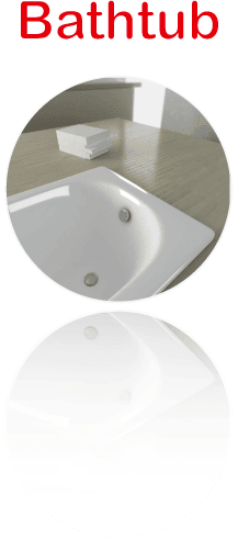 Enamel Bathtub Atrboard