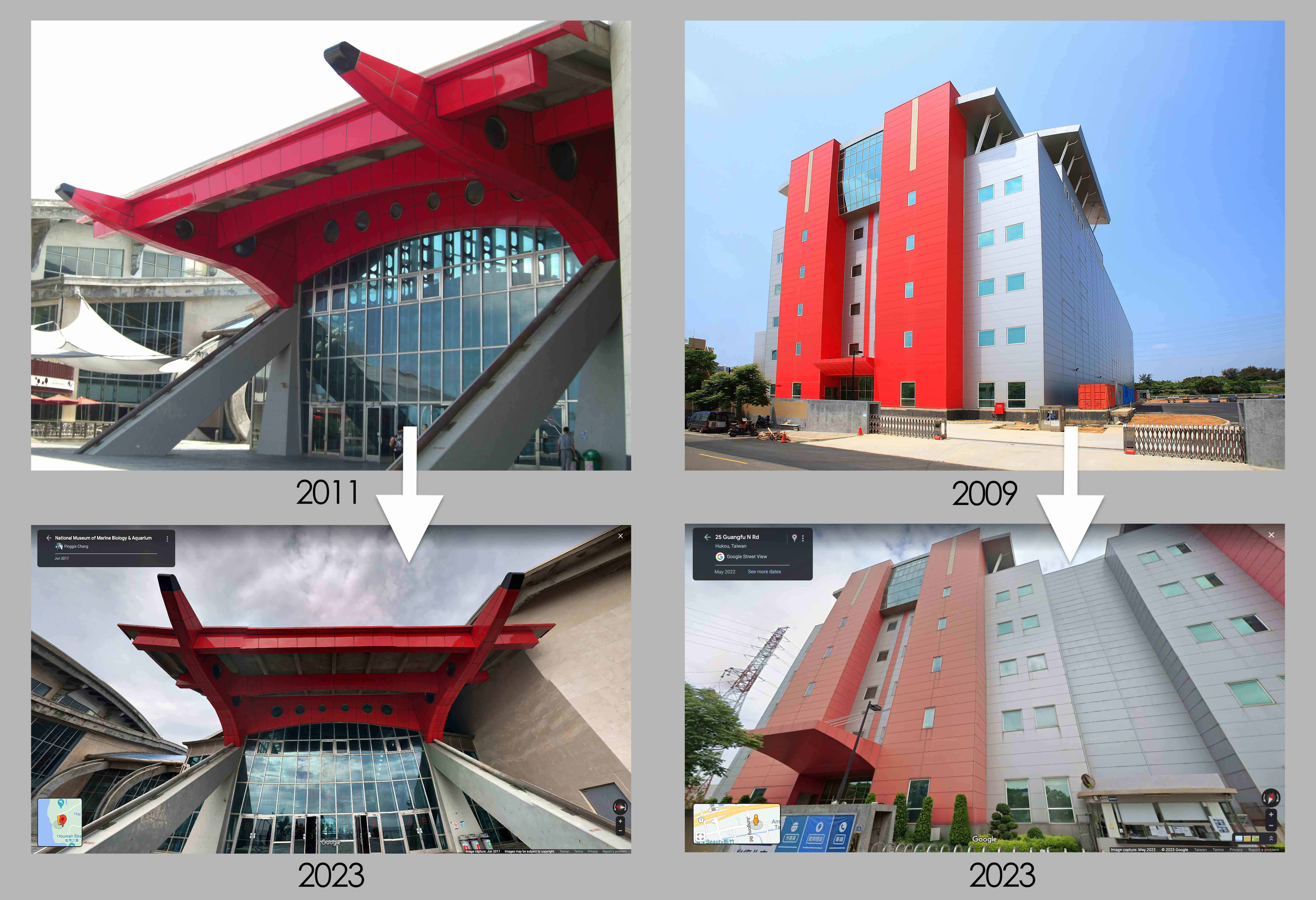 Colorfast comparison between vitreous enamel coating and fluorocarbon